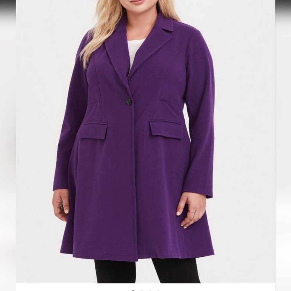 Torrid NWT Ponte Coat